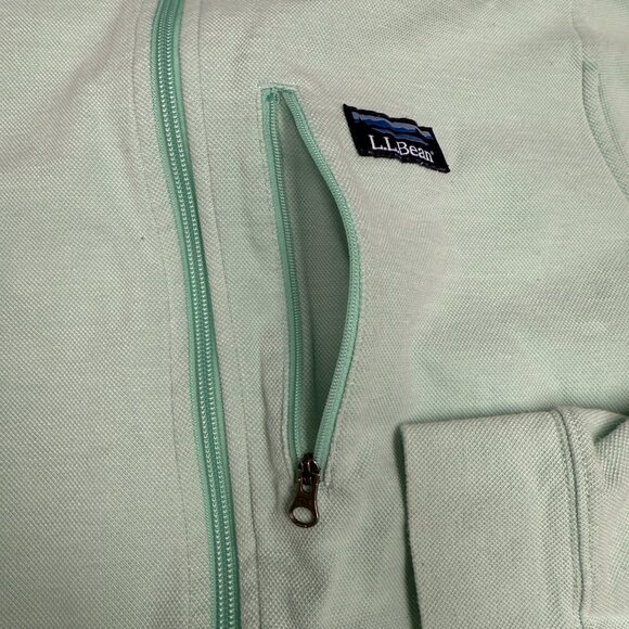 EUC Men's L.L. BEAN Comfort Stretch Piqué Full Zip Sweatshirt | Size M - Picture 5 of 8
